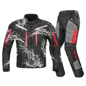 Neue Motorrad -Jacke -Beschützer Sommer -Moto Jacke + Hosen Reiten Rennspennes atmungsaktives Motorrad -Kleidung Moto -Anzug Rüstung X0823