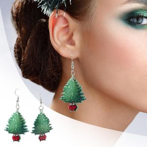 Hoop -Ohrringe lustige Acryl mit einer Weihnachtsstimmung für Mädchen Frauen Männer Schmuck Set Reifen