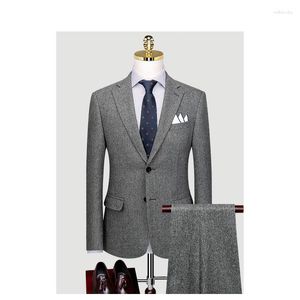 Men's Suits Custom Made Groom Wedding Dress Blazer Pants Business High-end Classic Trousers SA07-41999