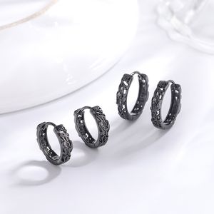 100% Real 925 Sterling Silver Circle Earrings Women Men Personalized Vintage Female Huggie Hoop Earring Party Jewelry Wholesale YME006