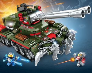 Minifig militare all'ingrosso Blocco di carri armati personalizzati Mestiere Marchio Missile Minifigures Veicolo spaziale Militare Build Block Ebb to Street Tank Toys per Boy Regali di Natale