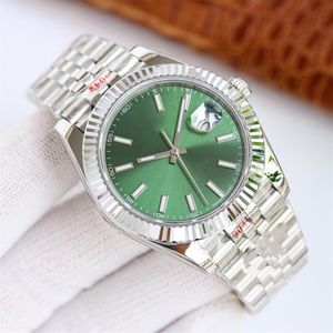 Mens Automatic Mechanical Fashion Watch 41mm 904L Rostfritt stål Band Sapphire Crystal Business Waterpro Montre de Luxe Caliber 2222A