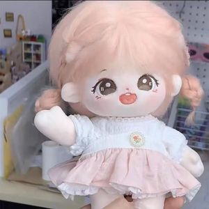 人形到着到着20cmピンクの揚げ髪かわいい属性ソフトプラッシュ人形のおもちゃコスプレギフト230822