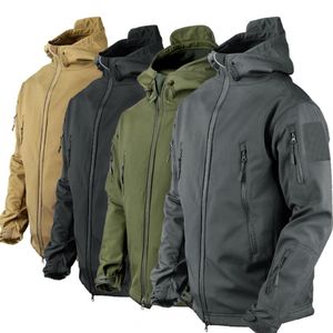 Jackets masculinos Jackets ao ar livre militares Men tubarão Casca macia tática Tactical impermeável Windbreaker Exército Jaqueta de combate masculino Casacos de bombardeiro 230823