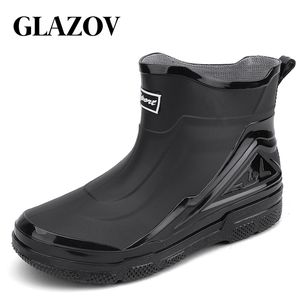 Rain Boots Glazov Fishing Shoes Men Outdoor Nonslip Light Vandring Shaxi Hållbart vattentätt gummi 230822