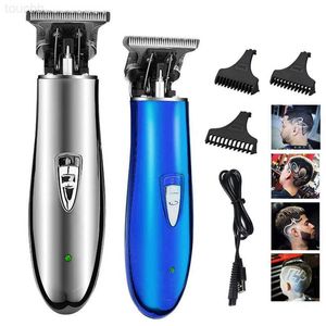 Kraftfull professionell hårtrimmer Män 0 mm T Blade Elektrisk klippare laddningsbar frisör frisyrmaskin Skägg Trimmer Shaver L230823