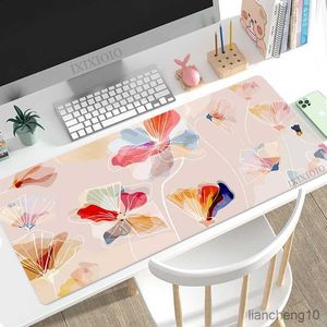 Mouse Pads Wrist Minimalist Art Abstract Flower Mouse Pad XL Large Home Mousepad XXL MousePads Office Non-Slip Desktop Mouse Pad Table Mat R230823