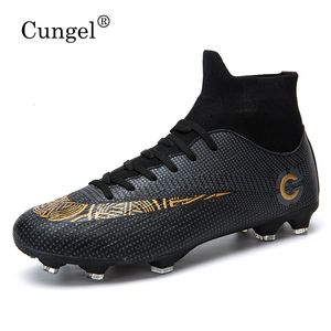 Safety Shoes High Ankle Men Soccer AntiSlip TFFG Football Boots Professional Kids Training Footwear Outdoor Grass Cleats Sneakers 230822