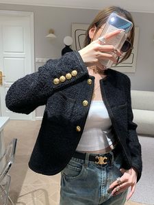 Jackets femininos de alta qualidade Luxo French Vintage Tweed Chay
