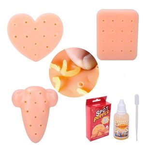 Dekompressionsleksak Squeeze Toys Peach Popping Popper Remover Sluta plocka ditt ansikte finnar som plockar ditt ansikte tpe stressavlastning leksak 230823