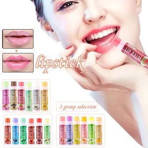 Lipstick Pack of 6 Lip Balm Fruit Flavor Moisturizing Nourishing Lip Base Lipstick Set for Girls Women Lip Moisturizers EIG88 230823