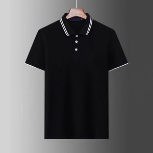 Verão MenSolid Color Polo Casual Men's T-shirt Manga curta Manga curta Bestoto de luxo de luxo de luxo Tamanho da roupa de lúpulo M-3xl Designer oficial de sites