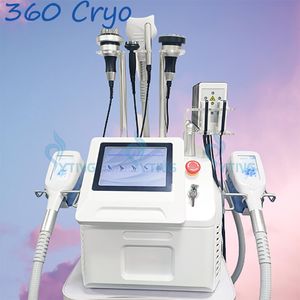 360 Cryolipolysis Fat Freezing Cavitation Lipo Laser Body Slimming Machine RF Skin Drawing Double Chin Treatment