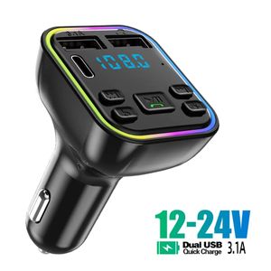 Совместимый 5.0 Fast Car Charge Mp3 Player U Дисковый вызов поддержки громкой связи Bluetooths FM-модулятор FM-передатчик