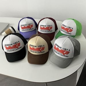 Boll Caps Ian Connor Sicko American Street Retro Truck Hat Letter Brand Mesh Nisch Designer Hip-Hop Baseball