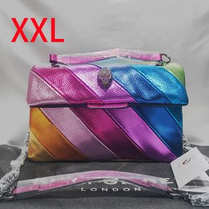 Evening Bags XXL Kurt G London Rainbow Crossbody for Women Chains Bag High Quality Woman Shoulder Eagle Head Handbags 230823