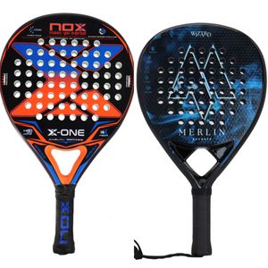 Squash rackets padel tennisracket hög balans 3k kolfiber med eva mjukt minne paddel slät yta för träningstillbehör 230824