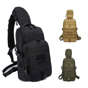 Esportes ao ar livre caminhadas sling saco pacote de ombro camuflagem tático saco peito assalto combate versipack NO11-131