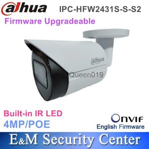 Toptan Dahua Orijinal 4MP IPC-HFW2431S-S2 IP67 WDR POE CCTV MIMI Gözetim IR Kurşun Ağ Kamerası HKD230812