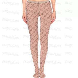 Lettere leggings da donna stampato sottili calzini traspiranti da donna in calze vintage alla moda pantyhose2427