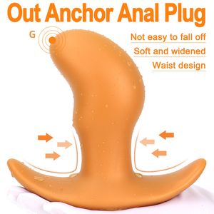 Briefs Panties Silicone Sex Toys Proteable Anal Plug Prostate Massager Wearable Butt Men Female Anus Expansion Stimulator Shop 18 230824