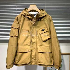 Mens Designer Trench Coats flera fickor Skriv ut jackor Single Breasted Windbreaker 2022 Vinter Varma Fashion Street Men kläder Långtrockar M-2XL 3XLGAV9