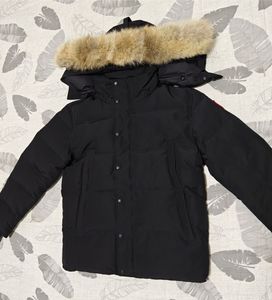 Canadá Puffer Jaquetas Homens Designer Real Coyote Fur Outdoor Wyndham Windbreaker Jassen Outerwear Com Capuz Fourrure Manteau Down Coat Hiver Parka Doudoune Goode