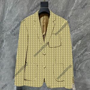 23SS Western Clothing Blazers Designer Autumn Luksusowe męskie płaszcz w Slim Fit Casual Animal Grid Geometria Patchwork Druk Mężczyzna F249J