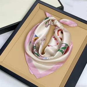 Silk Scarf Female Summer Silk pannband Small Square All-Match Fashion Ladies High-End Thin1979