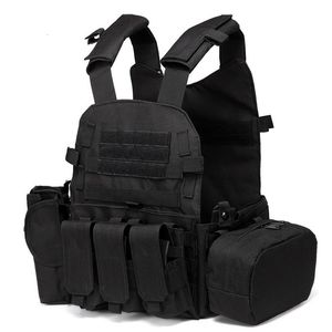 Coletes masculinos 6094 Tactical Molle Vest Exército Militar Combate Treinamento de Corpo Coleta de Armadura ao ar livre Airsoft Sport Protection Colets 230823