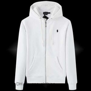 polo ralphs hoodie 2023 New Fashion Design Mens Zipper Coat Loose Horse Hooded Top Clothig Asian Size Laurens 3 N4ED