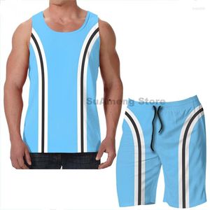 Men's Tracksuits Summer Funny Print Men Tank Tops