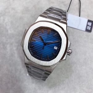 Big Factory U1 Automatische Bewegung 5711 Männer Watch Sapphire Crystal Blue Dial Männliche Uhr 316 Edelstahlband 3096