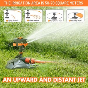 Attrezzature per l'irrigazione Irrigatori per irrigazione con irrigatore ad acqua con rotazione automatica a 360 gradi per giardino con ampia copertura di area 230824