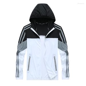 Erkek Ceketler Erkek Yaz Cilt Ceket Erkekler Açık UV Güneş Koruma Nefes Alabilir Ultra Hafta Hoodie Windbreaker Ceket Jaquetas Maskulina