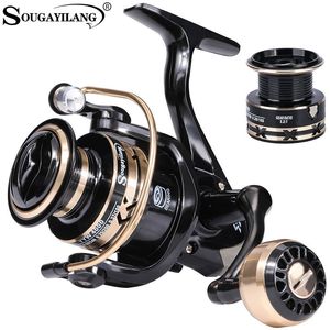 Mulinelli da baitcasting Mulinello Sougayilang Bobina in metallo 10004000 Max Drag 10kg EVABall Grip Spinning Acqua salata fresca per carpe 230824