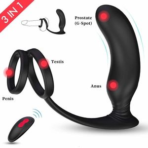 Slip Höschen Anal Sex Spielzeug Prostata Massagegerät Männliche Vibratoren Penis Ring 9 Vibration Modus Drahtlose Fernbedienung Vibrator Für Männer 230824