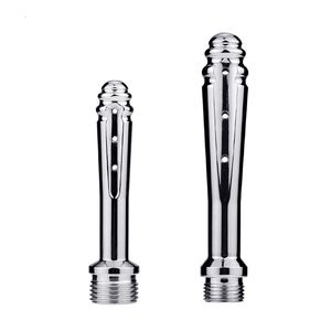 Cuecas Calcinhas 7 Buracos Abertura Lateral Enema Aço Inoxidável Anal Douche Chuveiro Limpeza Enemator Metal Cleaner Butt Plugs Tap Sex Toys 230824