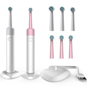 Toothbrush Adult and Child Electric Rotary Toothbrush Waterproof Wireless Induction Charging Tooth Cleaning Toothbrush 230824