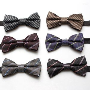 Bow Binds Linbaiway Klassische Polyester -Print -Bowties für Hochzeit Herrenhalsnacken -Krasten Tuxedos Bowtie männliches Cravat -Accessoires