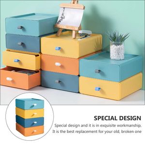 4 PCS LAGRING BOX SAPPABLE DRAWER Makeup Vanity Organizer Desktop Case Mini Drawers HKD230812 HKD230812