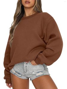 Frauenpullover Damen Sweatshirts Langarm Crew Crew Neck Pullover Sweatshirt Casual Outfits 2023 Herbstkleidung