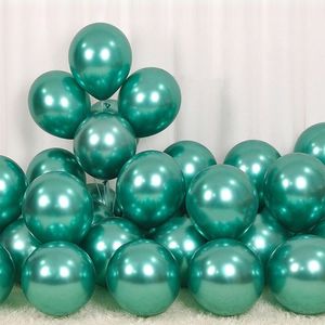 12 polegadas 100pcs/conjunto Balões de hélio de látex coloridos Balões de balão metal