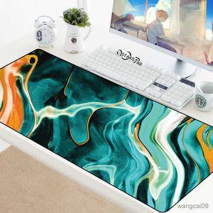 Mouse Pads Wrist 90x40 Mouse Pad Large Overlock Edge Mat Abstract Rubber Computer Gaming Mousepad Geometry Desk Keyboard Mat Accessories R230824