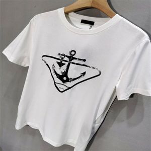 2023SS Hip Hop Muscle Fit Curved Hem White Cotton Custom Printing Men Women T Shirt Casual Quantity Trend Kort ärm Sweatshirt 1F2S1