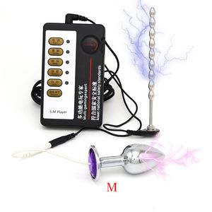 Spielzeug für Erwachsene Elektrostimulator Analdildo Vibrator Penis Plug Elektroschock Hintern Harnröhren Vagina Dilator Sex für Männer 230824