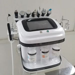 Portátil 10in1 dermoabrasão purificador ultra-sônico rejuvenescimento da pele oxigênio rosto beleza jet peel máquina facial