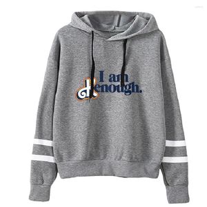 Frauen Hoodies Kpop Ich bin Kenough Hoodie Akademischer Stil Unisex Taschenloses Ärmel Frauen Sweatshirt Harajuku Streetwear Männer Mode Kleidung