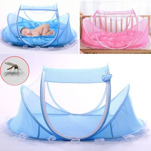 Crib Netting Portable Baby Crib Netting Folding Mosquito Net Infant Cradle Bed Mesh Mattress Pillow born Sleeping Pad Cover Play Tent Set 230823