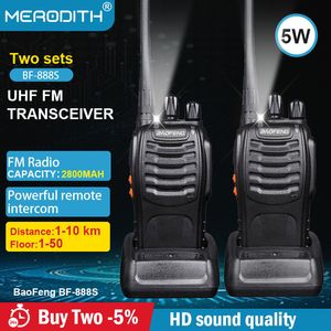 Walkie talkie baofeng 888s walkie talkie Profesional Two Way Radio Long Range Wireless Set UHF Communicator 400 470MHz 16ch 2st 230823